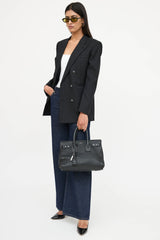 Saint Laurent Sac De Jour Leather Bag
