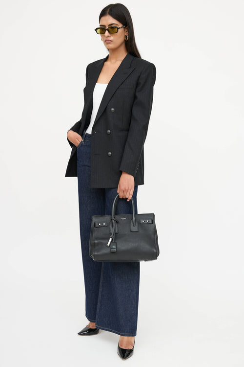 Saint Laurent Sac De Jour Leather Bag