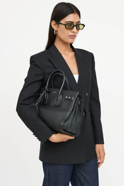 Saint Laurent Sac De Jour Leather Bag