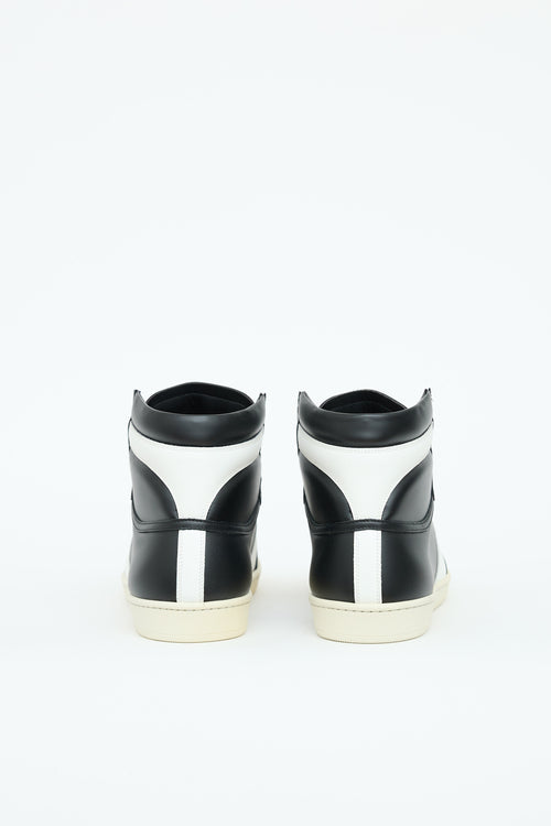 Saint Laurent Leather High Top Sneaker