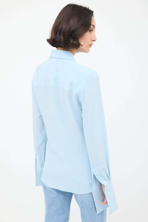 Saint Laurent Pastel Blue Long Sleeve Shirt