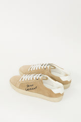 Saint Laurent Brown Suede Court Classic Sneaker