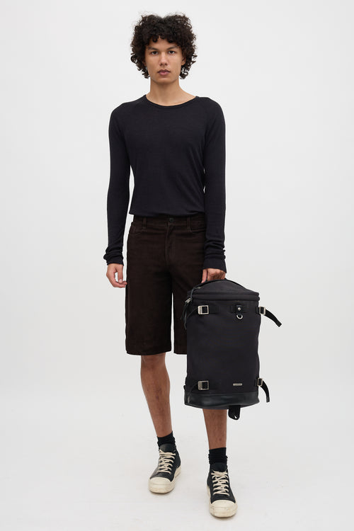 Saint Laurent Canvas Rivington Race Backpack