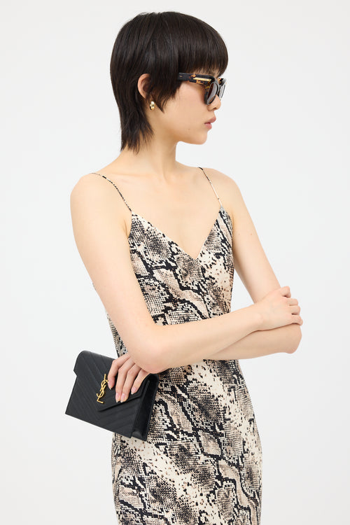 Saint Laurent Cassandre Envelope Chain Wallet