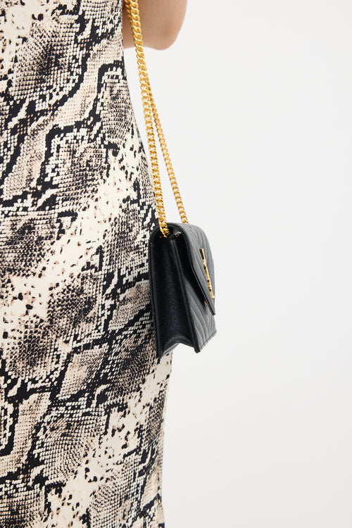 Saint Laurent Cassandre Envelope Chain Wallet