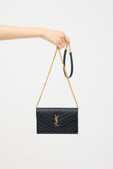 Saint Laurent Cassandre Envelope Chain Wallet