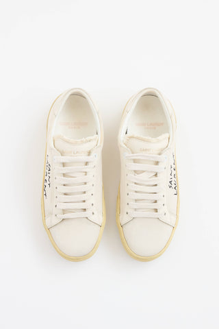 Saint Laurent Canvas Court Sneaker
