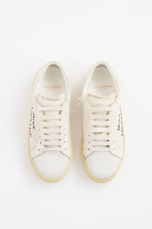 Saint Laurent Canvas Court Sneaker