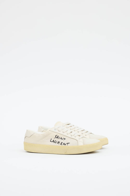Saint Laurent Canvas Court Sneaker