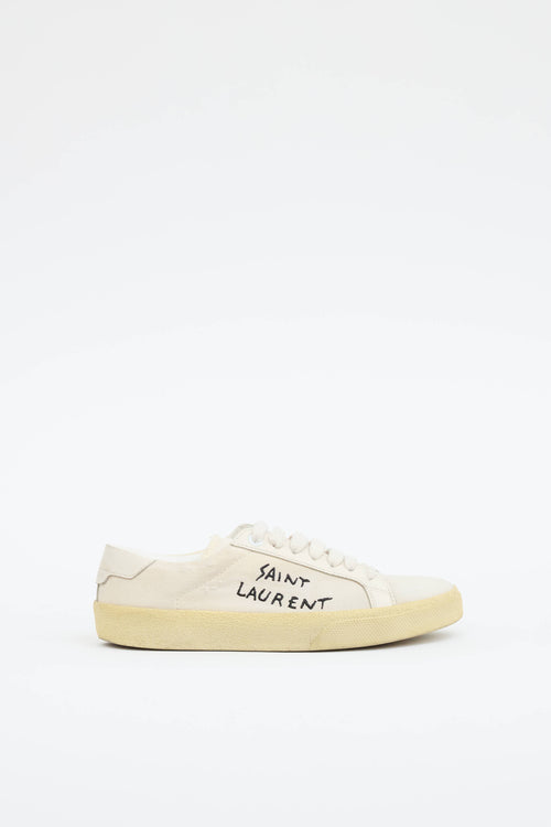Saint Laurent Canvas Court Sneaker
