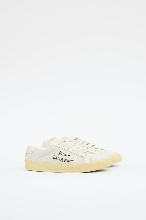 Saint Laurent Canvas Court Sneaker