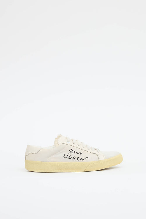 Saint Laurent Canvas Court Sneaker