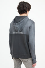 Saint Laurent Dark Grey & Black Love Forever Hoodie