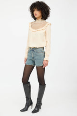 Saint Laurent Denim Shorts