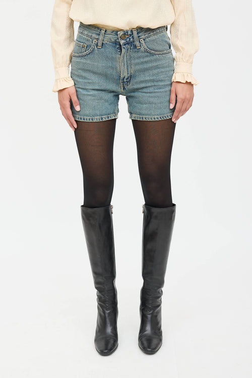 Saint Laurent Denim Shorts