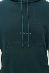Saint Laurent Distressed Logo Hoodie