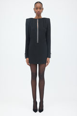 Saint Laurent FW 2017 Crepe Mini Dress