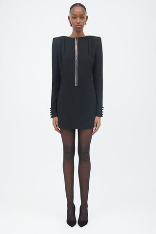 Saint Laurent FW 2017 Crepe Mini Dress