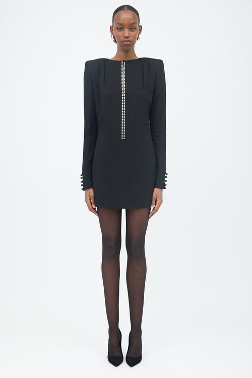 Saint Laurent FW 2017 Crepe Mini Dress