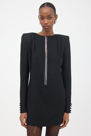 Saint Laurent FW 2017 Crepe Mini Dress