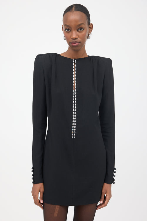 Saint Laurent FW 2017 Crepe Mini Dress