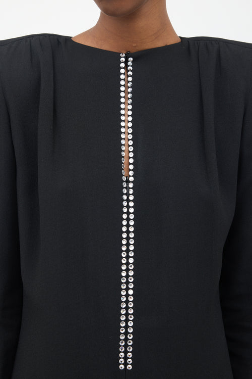 Saint Laurent FW 2017 Crepe Mini Dress