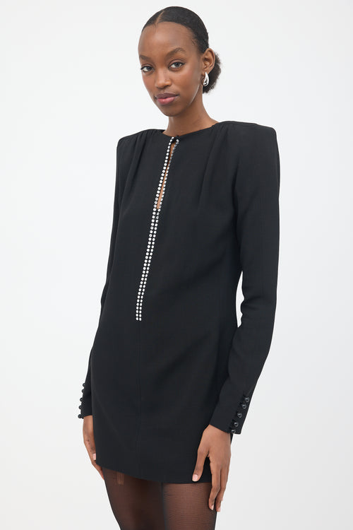 Saint Laurent FW 2017 Crepe Mini Dress