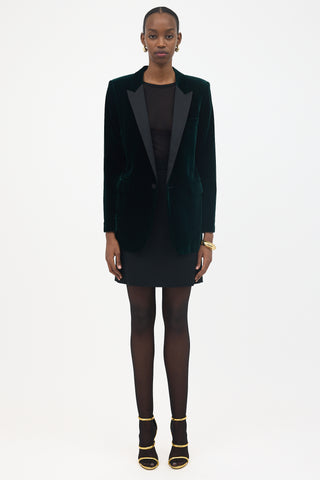 Saint Laurent FW 2017 Velvet Tuxedo Blazer