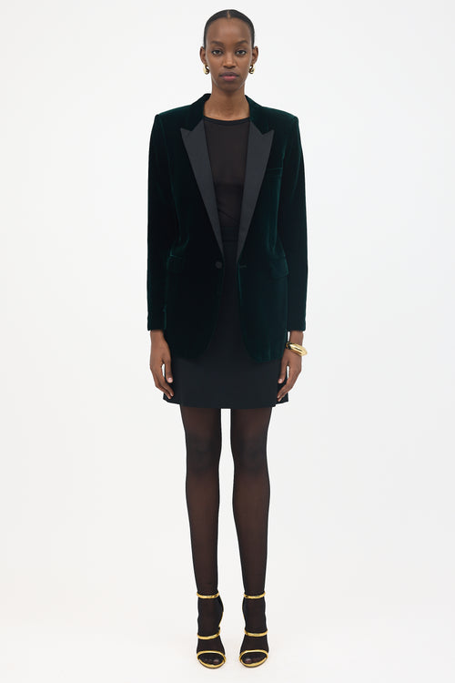 Saint Laurent FW 2017 Velvet Tuxedo Blazer