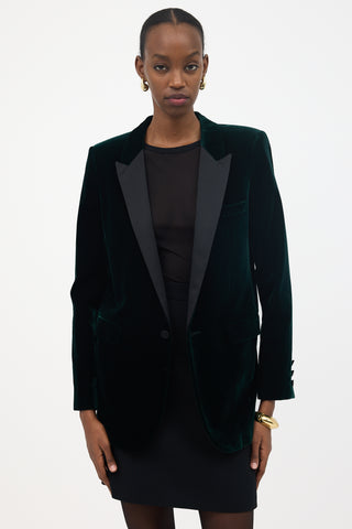 Saint Laurent FW 2017 Velvet Tuxedo Blazer