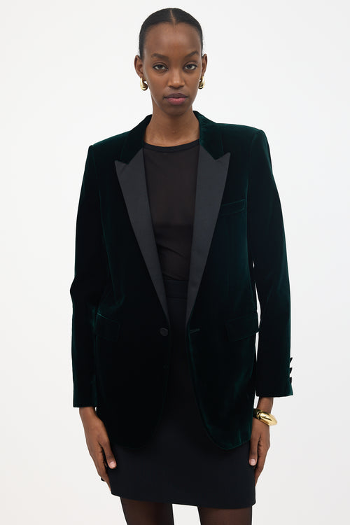 Saint Laurent FW 2017 Velvet Tuxedo Blazer