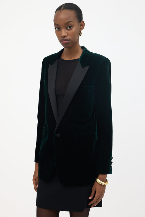 Saint Laurent FW 2017 Velvet Tuxedo Blazer