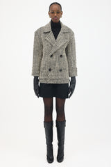 Saint Laurent FW 2022 Bouclé Double Breasted Jacket