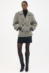 Saint Laurent FW 2022 Bouclé Double Breasted Jacket