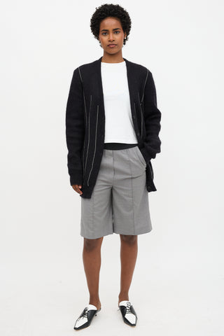 Saint Laurent Fall 2015 Mohair Crystal Cardigan