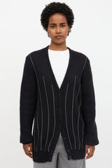 Saint Laurent Fall 2015 Mohair Crystal Cardigan