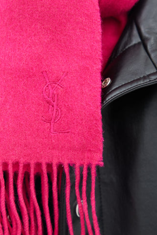Louis Vuitton // Pink & Red Monogram Print Wool Blend Scarf – VSP  Consignment