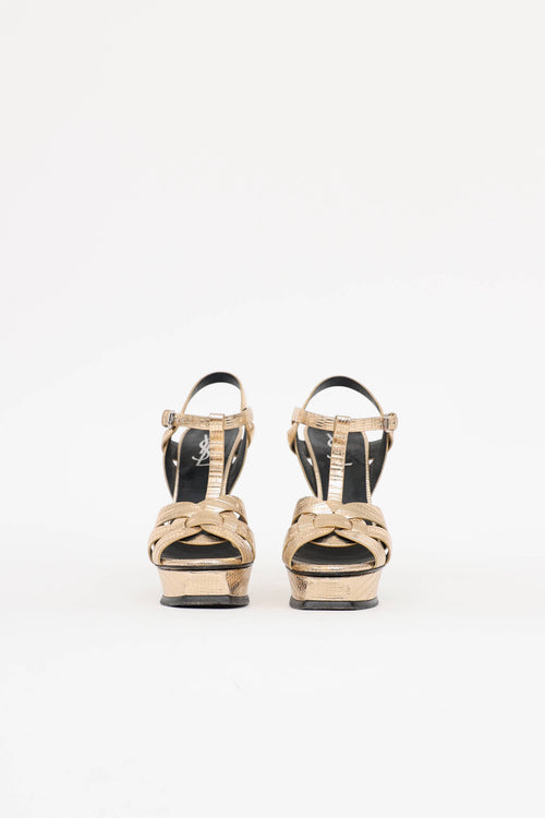 Saint Laurent Embossed Tribute Pump