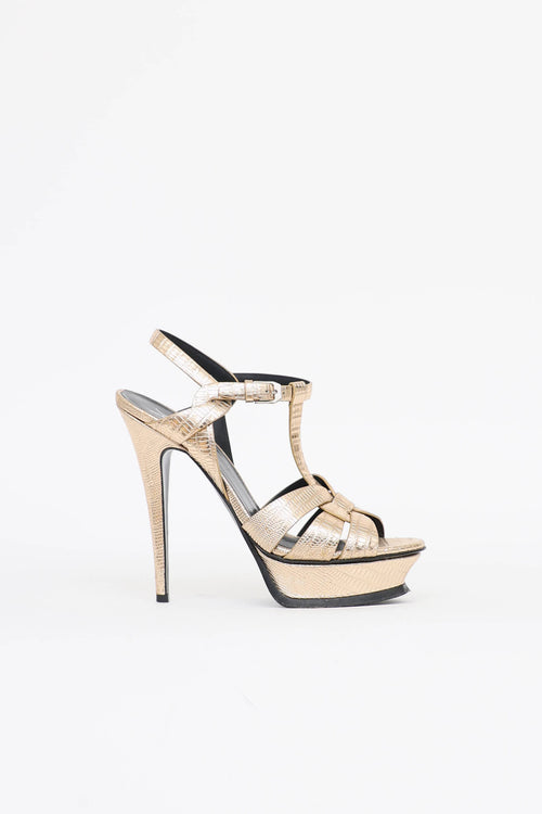 Saint Laurent Embossed Tribute Pump