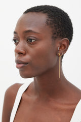 Saint Laurent Cassandre Drop Single Earring