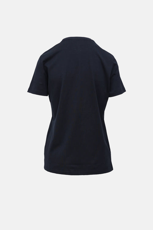 Saint Laurent Flocked Logo T-Shirt