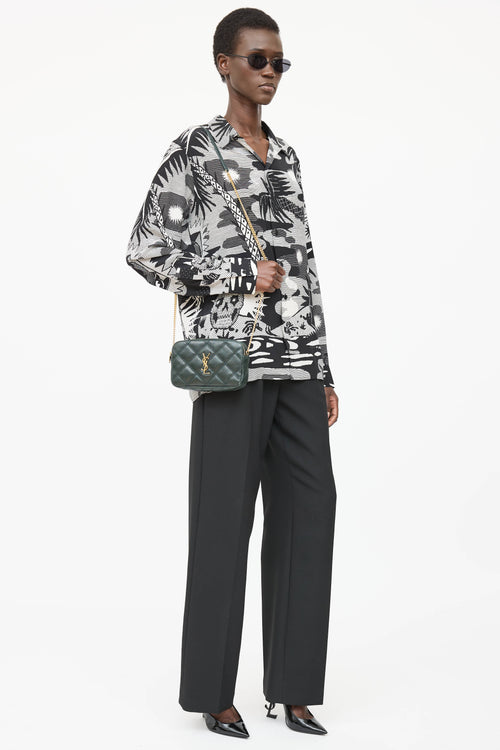 Saint Laurent Quilted Leather Becky Bag