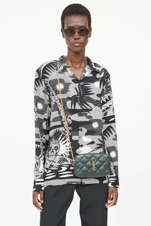Saint Laurent Quilted Leather Becky Bag