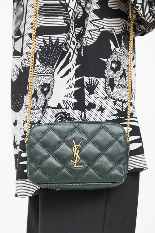 Saint Laurent Quilted Leather Becky Bag