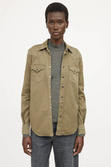 Saint Laurent Snap Button Up Shirt