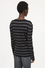 Saint Laurent Metallic Striped Top