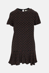 Saint Laurent 2017 Silk Heart Print Dress