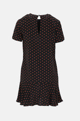 Saint Laurent 2018 Silk Heart Print Dress