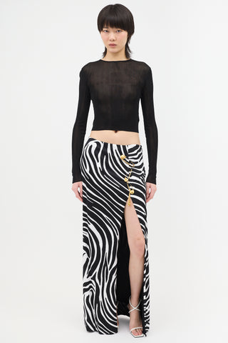 Saint Laurent Knit Mesh Top