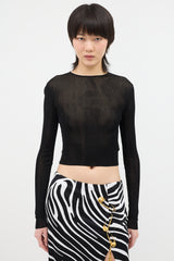 Saint Laurent Knit Mesh Top